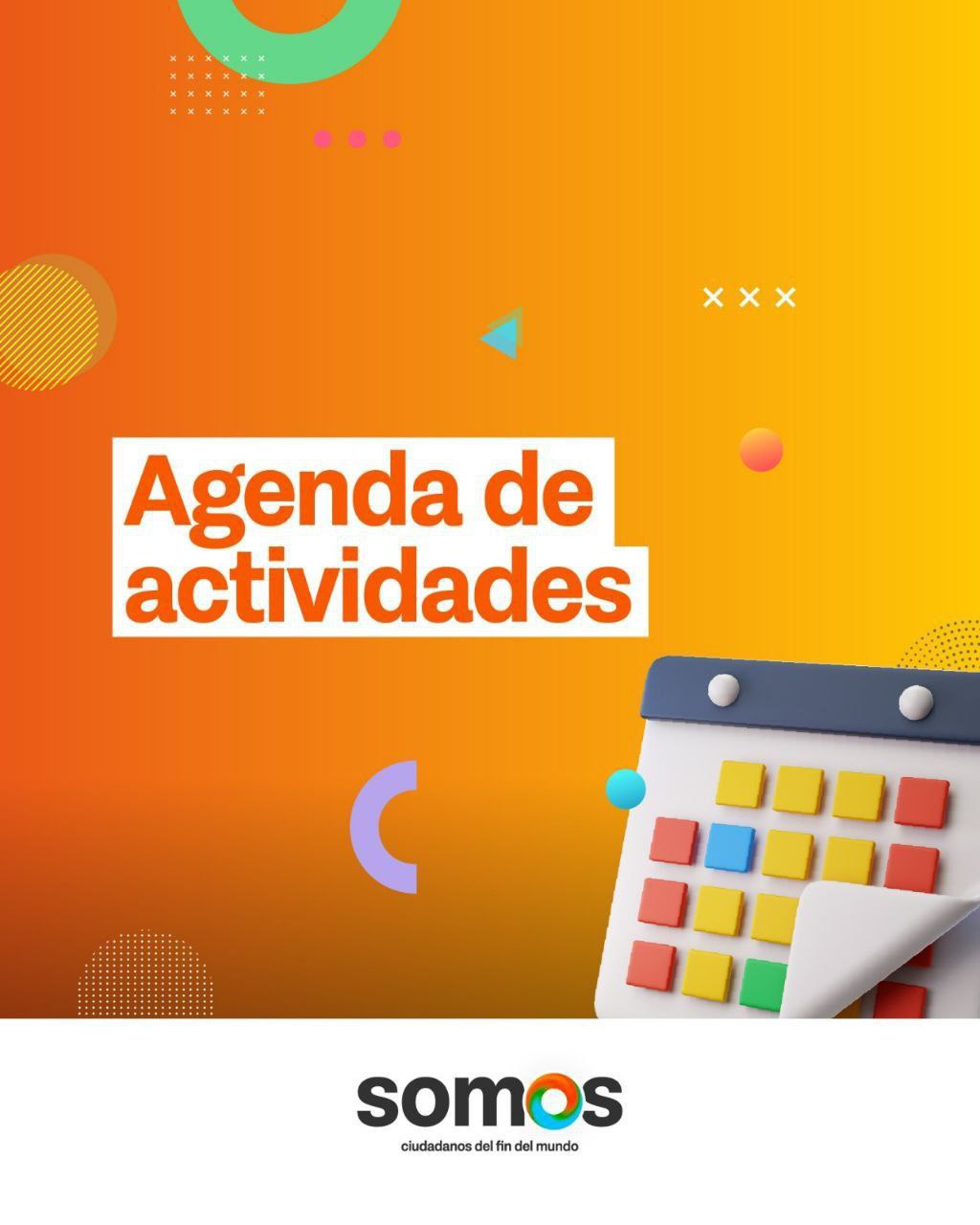 AGENDA DEL FIN DE SEMANA